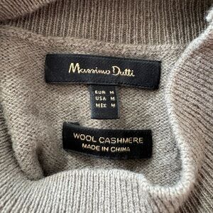 Massimo Dutti Gray Wool Cashmere Sleeveless Top